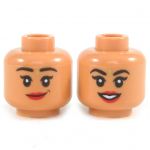 LEGO Head, Orange Eyebrows and Beard, Blue Eyes [CLONE] [CLONE] [CLONE] [CLONE]