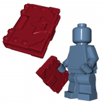 LEGO Book with Binding, Corners, and Lock (Spellbook), Dark Red