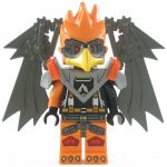 LEGO Aarakocra: Orange and Black with Mechanical Wings