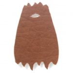 LEGO Custom Cape / Cloak, Wooly, Brown Leather Texture with White Inside