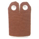 LEGO Custom Cape / Cloak, Pulled Back, Brown with Texture, White Inside