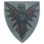 LEGO Shield, Triangular with Armor Hawk