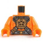 LEGO Torso, Orange with Crossed Chest Protection