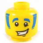LEGO Head, Brown Sideburns and Open-Mouthed Smile [CLONE] [CLONE] [CLONE] [CLONE]