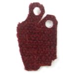 LEGO Custom Cape / Cloak, Off-Shoulder, Right, Deep Red with Heavy Woven Texture