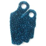 LEGO Custom Cape / Cloak, Off-Shoulder, Right, Dark Turquoise with Sparkles