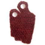 LEGO Custom Cape / Cloak, Off-Shoulder, Left, Deep Red with Heavy Woven Texture