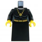 LEGO Black Dress with Gold Necklace and Belt