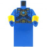 LEGO Blue Robe, Gold Highlights, Flared Sleeves