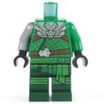 LEGO Green Outfit with Silver Dragon Armor and Armored Arm
