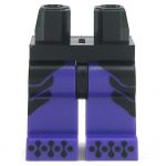 LEGO Legs, Dark Purple with Black Side Panels / Armor
