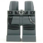 LEGO Legs, Dark Gray with Black Straps and Pouches [CLONE]