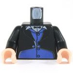 LEGO Torso, Black Jacket over Purple Vest, Bow Tie
