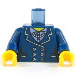 LEGO Torso, Female, Dark Blue Suit, Lavender Shirt and Necklace
