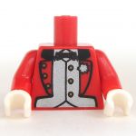 LEGO Torso, Red Formal Jacket, White Vest and Black Tie