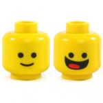 LEGO Head,  Smiling/Really Smiling