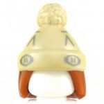 LEGO Hat, Tan Winter Hat with Dark Orange Hair