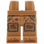 LEGO Legs, Light Brown with Patched Knees, Muddy