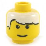 LEGO Head, White Hair with Bangs