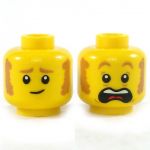 LEGO Head, Brown Sideburns and Open-Mouthed Smile [CLONE] [CLONE]