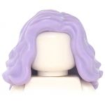 LEGO Hair, Female, Long and Wavy, Side Part, Lavender