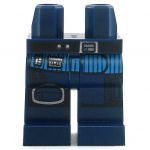 LEGO Legs, Azure Blue Shirt Over Dark Blue Pants with Thigh Pad, Belt