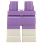 LEGO Short Legs, Medium Lavender Pants With  White Boots