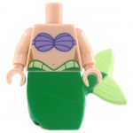LEGO Merfolk, Female, Light Flesh with Shells