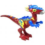 LEGO Dinosaur: Pachycephalosaurus, Dark Red and Blue
