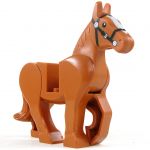 LEGO Riding Horse, Dark Orange, Rounded Features (LEGO)