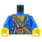 LEGO Torso, Blue Pirate Coat, Shoulder Strap