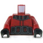 LEGO Torso, Dark Red Jacket with Black Belt and Pouches