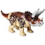 LEGO Dinosaur: Triceratops (Tri-horn), Huge, Dark Tan, Brown, and Gray