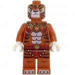LEGO Lycanthrope: Weretiger, Dark Orange Fur, Dark Red Loincloth, Closed Mouth
