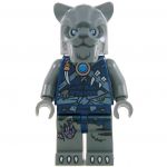 LEGO Lycanthrope: Werewolf, Dark Bluish Gray, Dark Blue Shirt, Sinew Patches