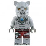 LEGO Lycanthrope: Werewolf, Light Bluish Gray, Bare Chest, Dark Red Loincloth