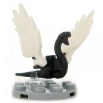 LEGO Snake, Flying, Black with White Wings