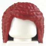 LEGO Hair, Female, Long with Small Curls, Dark Red (Rubber)