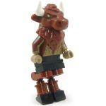 LEGO Minotaur, Brown Fur, Dark Tan Chest, Animal Legs