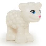 LEGO Lamb (Sheep), Blue Eyes and Pink Nose