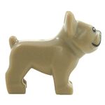 LEGO Dog, French Bulldog, Dark Tan