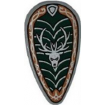 LEGO Shield , Ovoid with Stag's Head Print