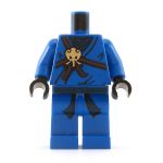 LEGO Blue Keikogi with Gold Medallion and rope