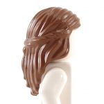 LEGO Hair, Female, Braided from Sides, Reddish Brown