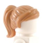 LEGO Hair, Female, Ponytail with Swept Fringe, Light Brown