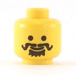 LEGO Head, Curly Moustache, Soul Patch