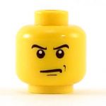 LEGO Head, Angry Eyebrows and Scowl