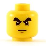 LEGO Head, Male, Raised Bushy Eyebrows