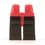 LEGO Legs, Black with Red Hips