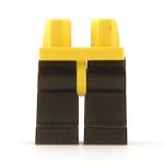 LEGO Legs, Black with Yellow Hips